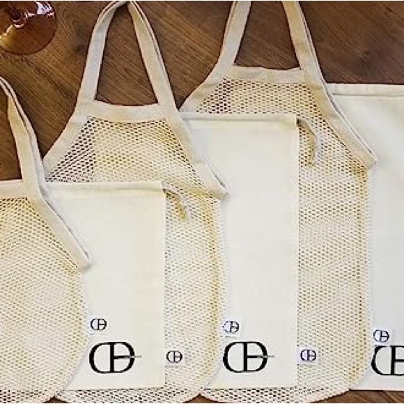 ♻️ NIP - SIX 100% COTTON MUSLIN & MESH REUSABLE BAGS ♻️ - Picture 6 of 6